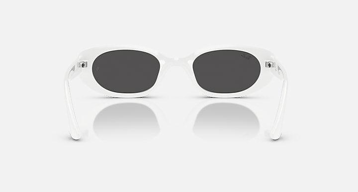 Ray-Ban RB4441D BIO-BASED White with Dark Grey Solid Color lenses - Back