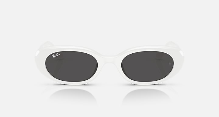 Ray-Ban RB4441D BIO-BASED White with Dark Grey Solid Color lenses - Front