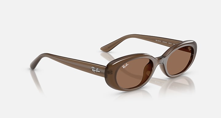 Ray-Ban RB4441D BIO-BASED Opal Brown with Dark Brown Solid Color lenses - Alternative