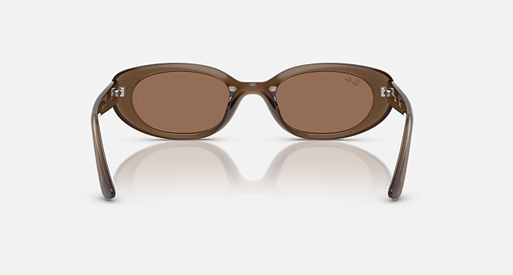 Ray-Ban RB4441D BIO-BASED Opal Brown with Dark Brown Solid Color lenses - Back