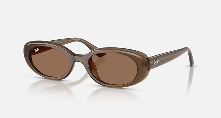 Ray-Ban RB4441D BIO-BASED Opal Brown with Dark Brown Solid Color lenses - Quarter