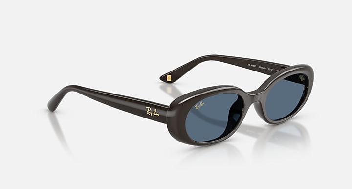 Ray-Ban RB4441D YEAR OF THE HORSE EDITION Full Dark Brown with Dark Blue Solid Color lenses - Alternative