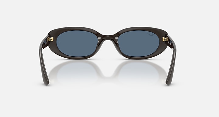 Ray-Ban RB4441D YEAR OF THE HORSE EDITION Full Dark Brown with Dark Blue Solid Color lenses - Back