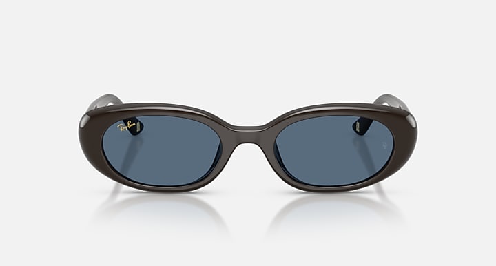 Ray-Ban RB4441D YEAR OF THE HORSE EDITION Full Dark Brown with Dark Blue Solid Color lenses - Front