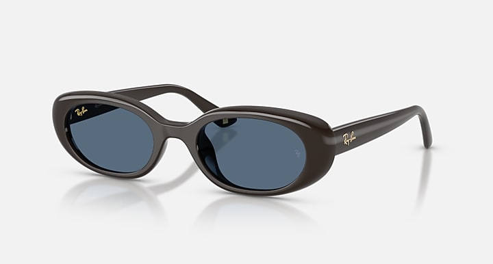 Ray-Ban RB4441D YEAR OF THE HORSE EDITION Full Dark Brown with Dark Blue Solid Color lenses - Quarter