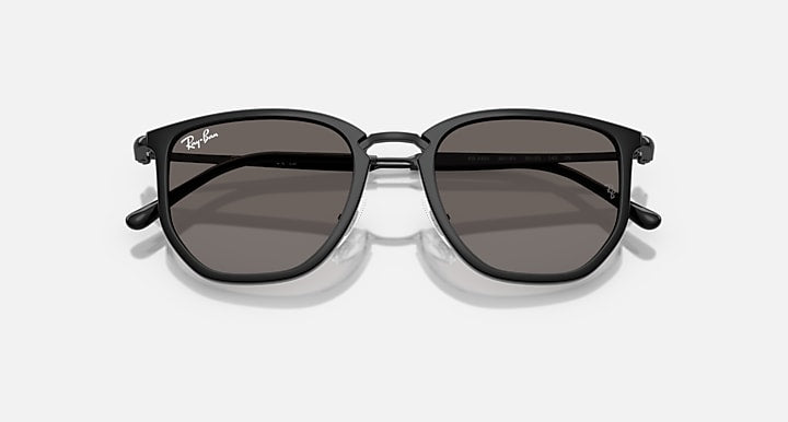 Ray-Ban RB4451 Black with Dark Grey Solid Color lenses - Closed Front