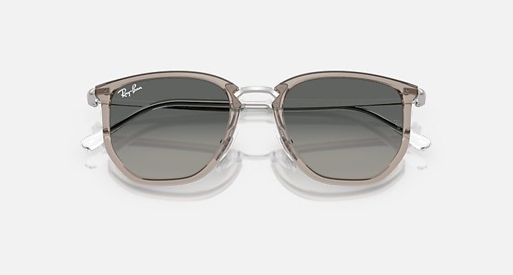 Ray-Ban RB4451 Transparent Grey; Silver with Grey Gradient Gradient lenses - Closed Front