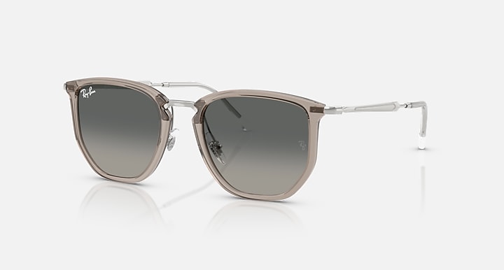 Ray-Ban RB4451 Transparent Grey; Silver with Grey Gradient Gradient lenses - Quarter