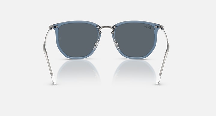 Ray-Ban RB4451 Transparent Blue; Gunmetal with Blue Solid Color lenses - Back
