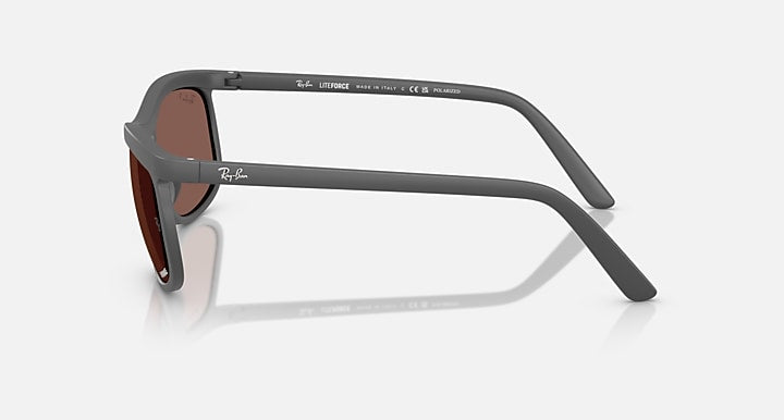 Ray-Ban RB4452 POLARIZED+ LENSES LITEFORCE Sand Grey with Purple Polarized+ Polarized+ lenses - Lateral