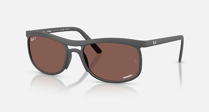 Ray-Ban RB4452 POLARIZED+ LENSES LITEFORCE Sand Grey with Purple Polarized+ Polarized+ lenses - Quarter