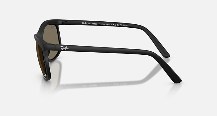 Ray-Ban RB4452 POLARIZED+ LENSES LITEFORCE Sand Black with Grey Polarized+ Polarized+ lenses - Lateral