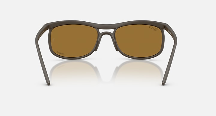 Ray-Ban RB4452 POLARIZED+ LENSES LITEFORCE Sand Brown with Brown Polarized+ Polarized+ lenses - Back