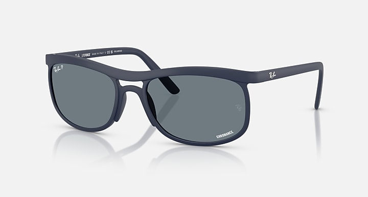 Ray-Ban RB4452 POLARIZED+ LENSES LITEFORCE Sand Dark Blue with Blue Polarized+ Polarized+ lenses - Quarter