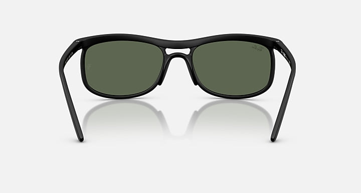 Ray-Ban RB4452 LITEFORCE Sand Black with Dark Green Solid Color lenses - Back