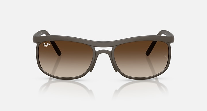 Ray-Ban RB4452 LITEFORCE Sand Brown with Gradient Brown Gradient lenses - Front