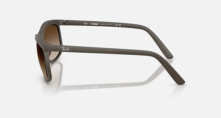 Ray-Ban RB4452 LITEFORCE Sand Brown with Gradient Brown Gradient lenses - Lateral