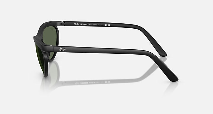 Ray-Ban PREDATOR LITEFORCE Sand Black with Dark Green Solid Color lenses - Lateral