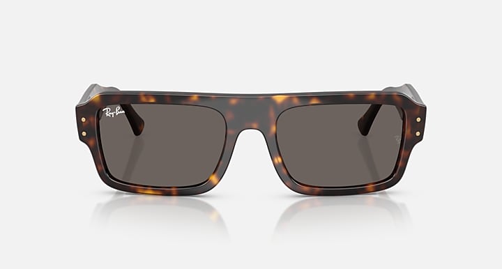 Ray-Ban FLACKO BIO-BASED Havana with Dark Grey Solid Color lenses - Front