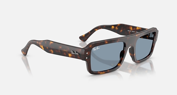 Ray-Ban FLACKO BIO-BASED Havana with Blue Solid Color lenses - Alternative
