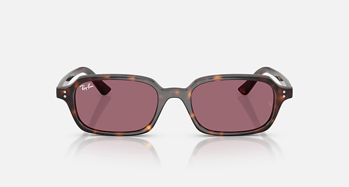 Ray-Ban ZURI BIO-BASED LIMITED Havana with Violet Solid Color lenses - Front