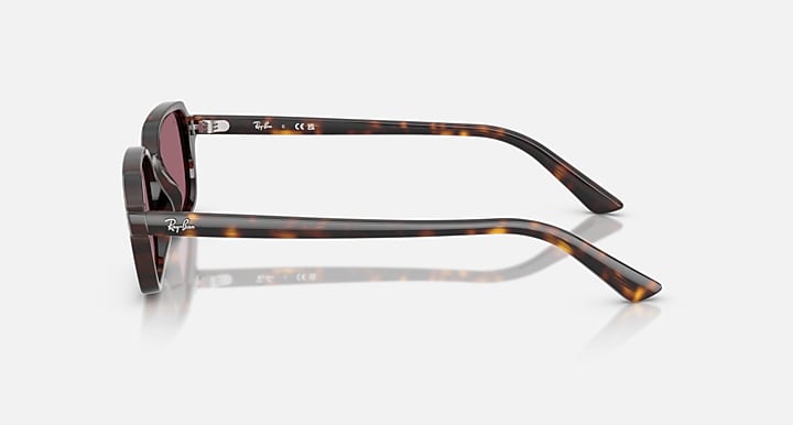 Ray-Ban ZURI BIO-BASED LIMITED Havana with Violet Solid Color lenses - Lateral