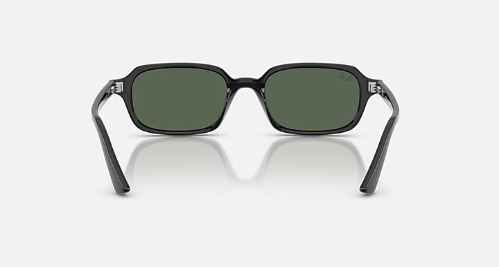 Ray-Ban ZURI BIO-BASED Black with Dark Green Solid Color lenses - Back