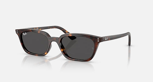Ray-Ban ZAYA BIO-BASED Havana with Dark Grey Solid Color lenses - Quarter