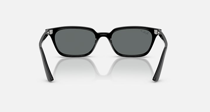 Ray-Ban ZAYA BIO-BASED Black with Dark Grey Polarized Solid Color lenses - Back