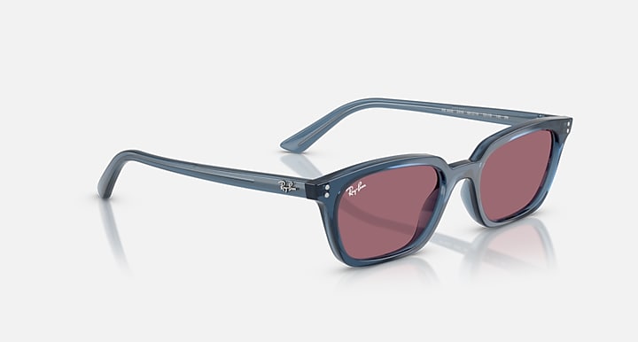 Ray-Ban ZAYA BIO-BASED Light Blue with Violet Solid Color lenses - Alternative