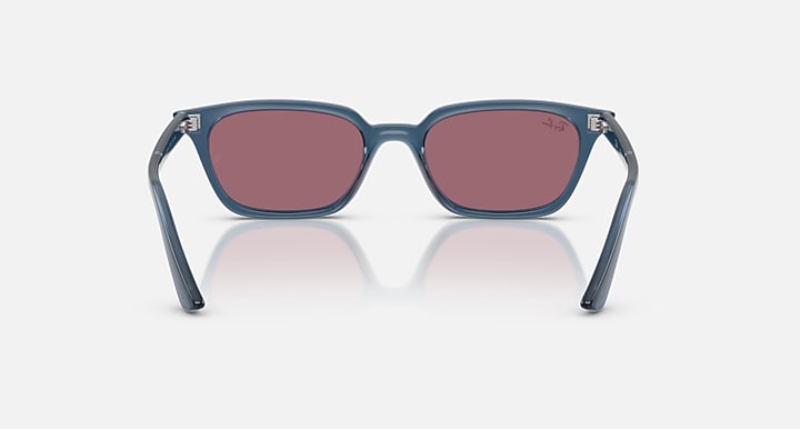 Ray-Ban ZAYA BIO-BASED Light Blue with Violet Solid Color lenses - Back