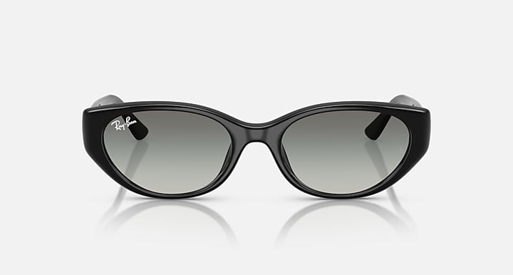 Ray-Ban RB4457D BIO-BASED Black with Grey Gradient Gradient lenses - Front