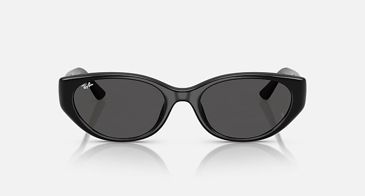 Ray-Ban RB4457D BIO-BASED Black with Dark Grey Solid Color lenses - Front