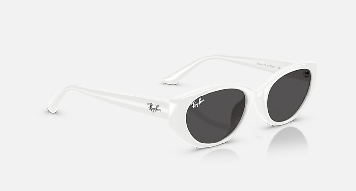 Ray-Ban RB4457D BIO-BASED White with Dark Grey Solid Color lenses - Alternative