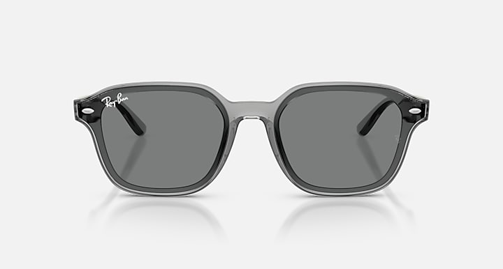 Ray-Ban RB4458D Transparent Grey with Dark Grey Solid Color lenses - Front
