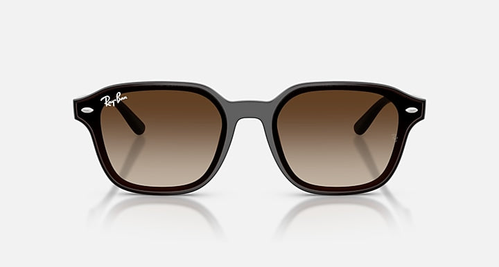 Ray-Ban RB4458D Transparent Dark Brown with Gradient Brown Gradient lenses - Front