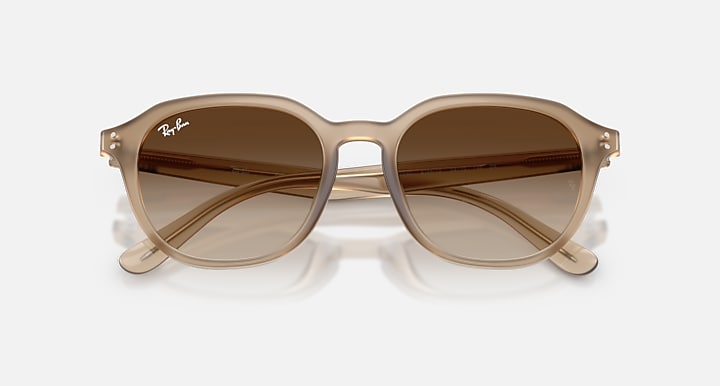 Ray-Ban RB4459D Turtledove with Gradient Brown Gradient lenses - Closed Front