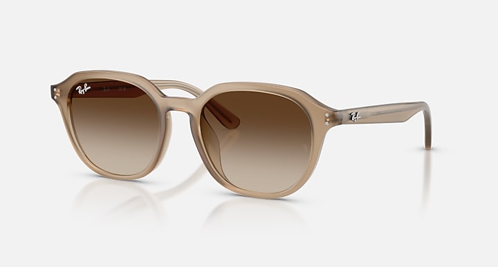 Ray-Ban RB4459D Turtledove with Gradient Brown Gradient lenses - Quarter