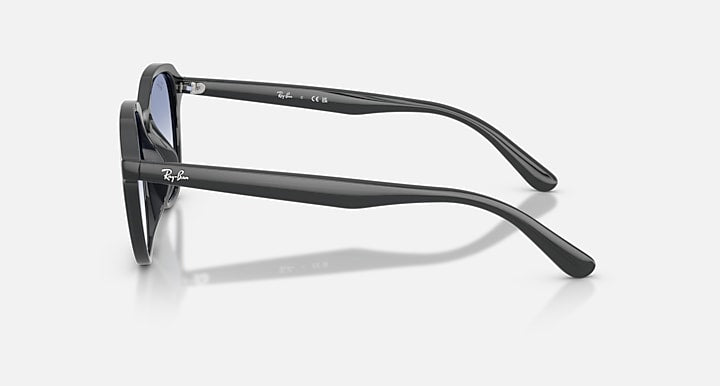 Ray-Ban RB4459D Opal Grey with Clear Gradient Light Blue Gradient lenses - Lateral