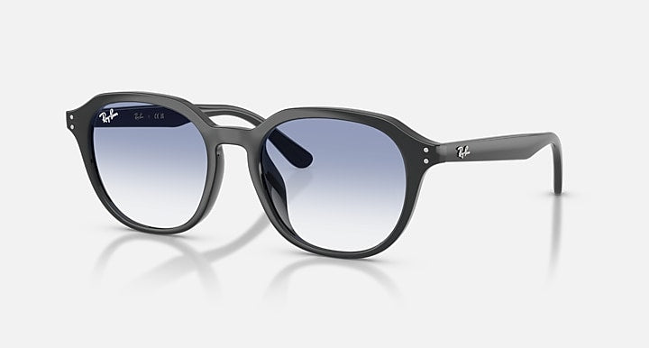 Ray-Ban RB4459D Opal Grey with Clear Gradient Light Blue Gradient lenses - Quarter