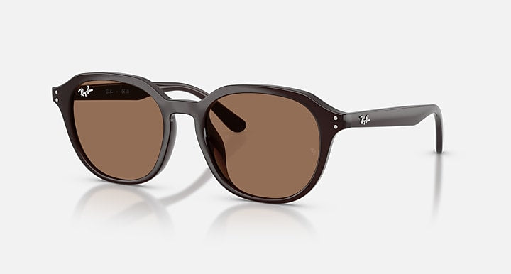 Ray-Ban RB4459D Opal Brown with Dark Brown Solid Color lenses - Quarter