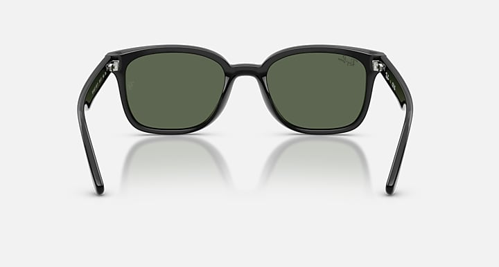 Ray-Ban RB4461D Black with Dark Green Solid Color lenses - Back