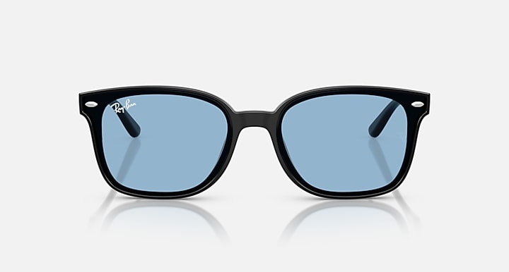 Ray-Ban RB4461D Black with Blue Solid Color lenses - Front