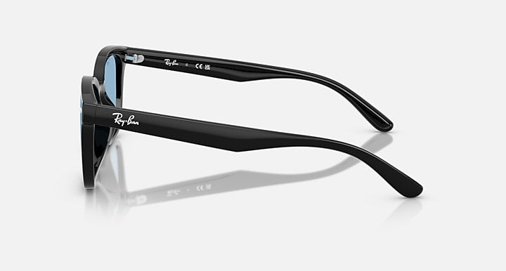 Ray-Ban RB4461D Black with Blue Solid Color lenses - Lateral