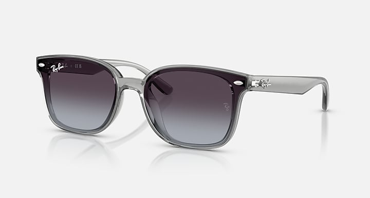 Ray-Ban RB4461D Transparent Grey with Grey Gradient Gradient lenses - Quarter