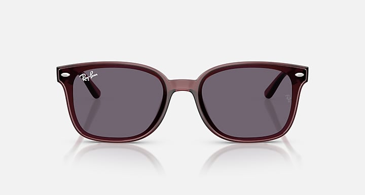 Ray-Ban RB4461D Transparent Dark Brown with Violet Solid Color lenses - Front