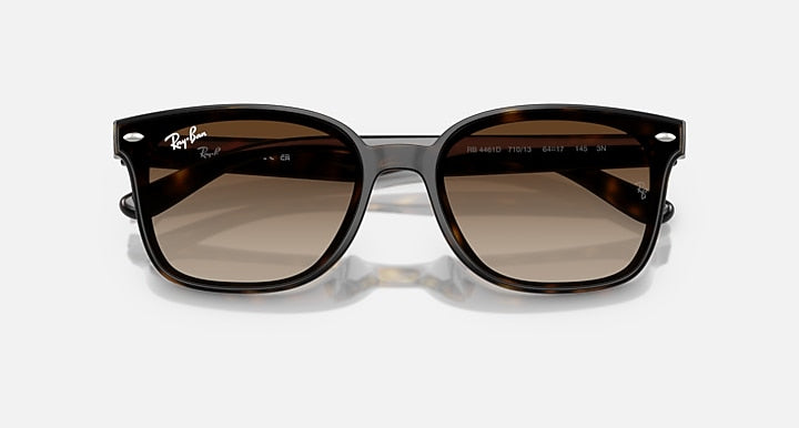 Ray-Ban RB4461D Havana with Gradient Brown Gradient lenses - Closed Front
