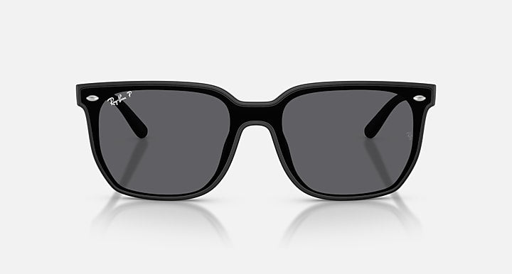 Ray-Ban RB4466D Matte Black with Polarized Grey Solid Color lenses - Front
