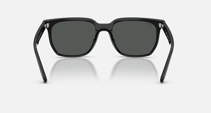 Ray-Ban RB4466D Black with Dark Grey Solid Color lenses - Back