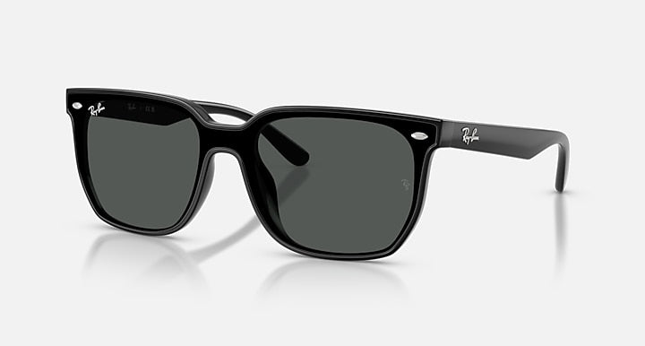 Ray-Ban RB4466D Black with Dark Grey Solid Color lenses - Quarter